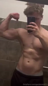 Really sweaty after the cardio today part 3