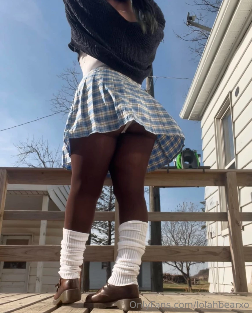 Did you take a peek under my skirt again 