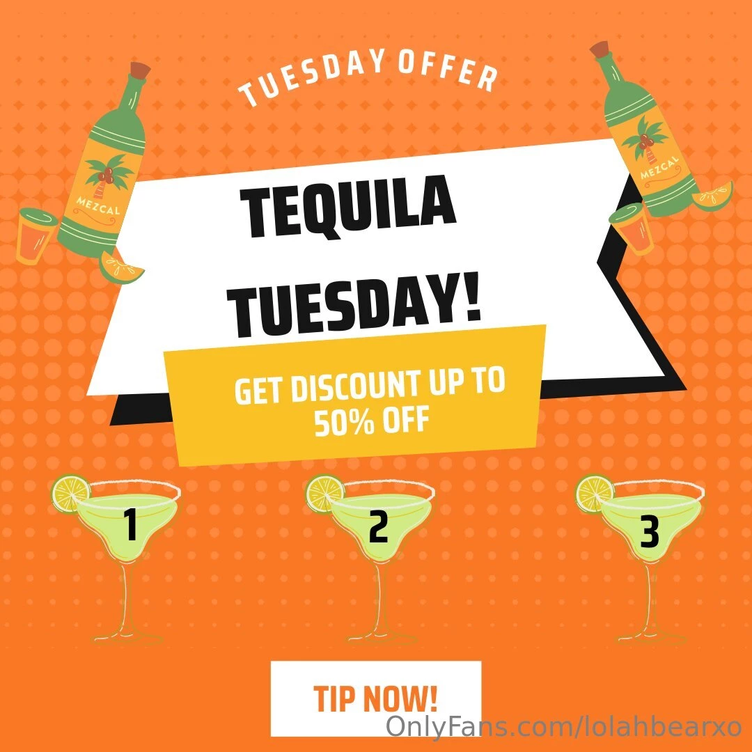 S tequila thirsty well it s your day i m offering some of my hottest 