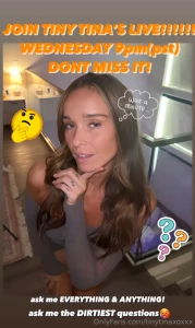 Only on my vip page tinytinaxxxvip i m going live on my vip page