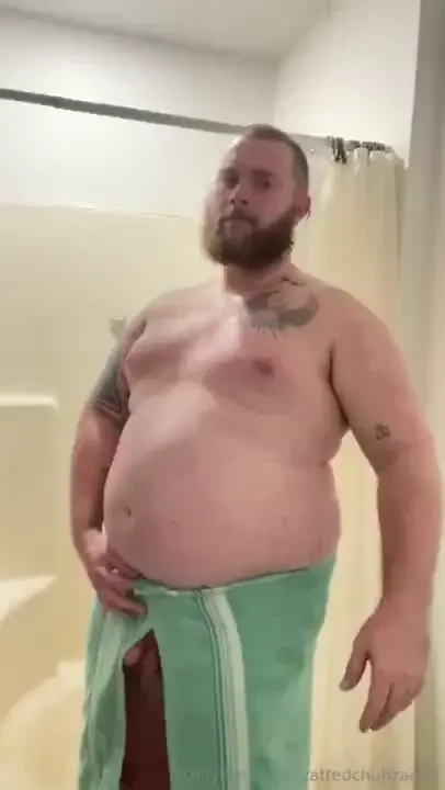 Chubby bear in his prime after the shower - 