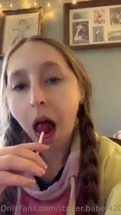 Trying to see how many licks it ll take 