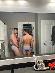 We got some sexy new speedos to bring with us on our next trip think part 1