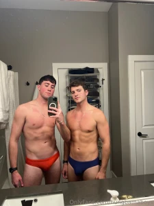 We got some sexy new speedos to bring with us on our next trip think