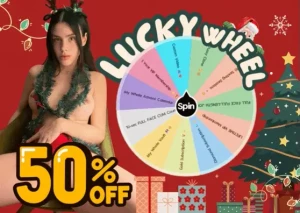Christmas lucky wheel special 50 off it s the most wonderful time of