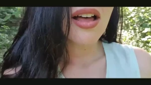 Walking outdoors with no panties my wet pussy begging for attention