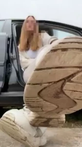 Down bitch crawl to my feet and lick the dirt off my trainers that s