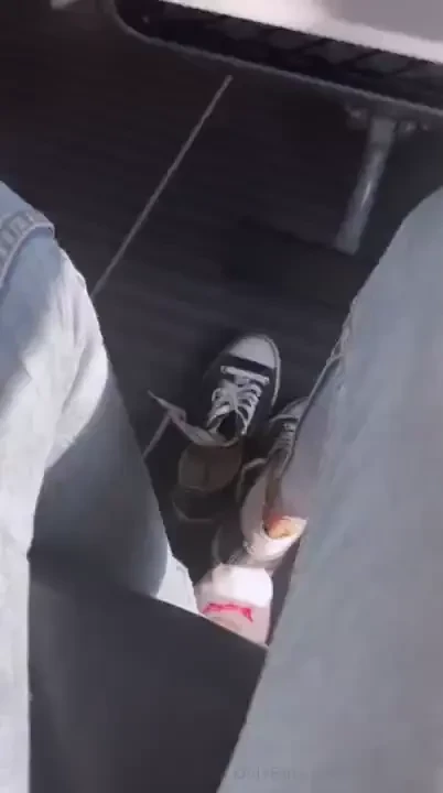 Watch me play with my feet while on the train full clip available for 