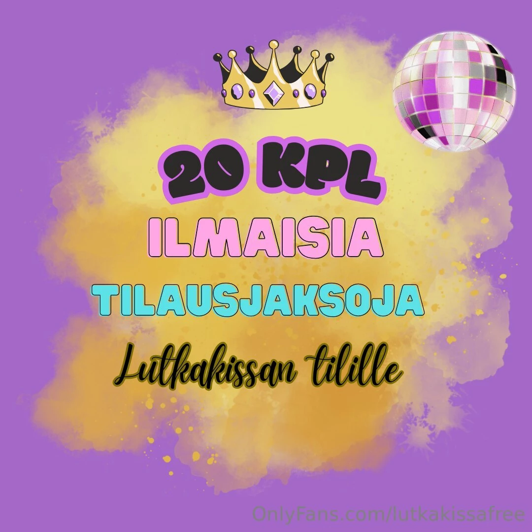 Arvonta 20 kpl ilmaisia tilausjaksoja mun tilille osallistu ilmaiseksi part 1 