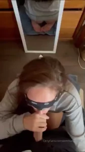 Blind folded sucking dick with a cum shot vid v33 full length 3 47