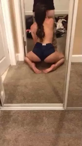 Something about a dick in my mouth just makes me want to shake my ass