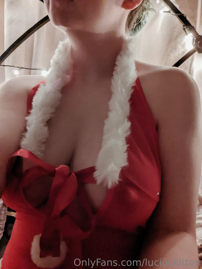 luciuskitten - Trying on my new christmas lingerie do you like it part 7 