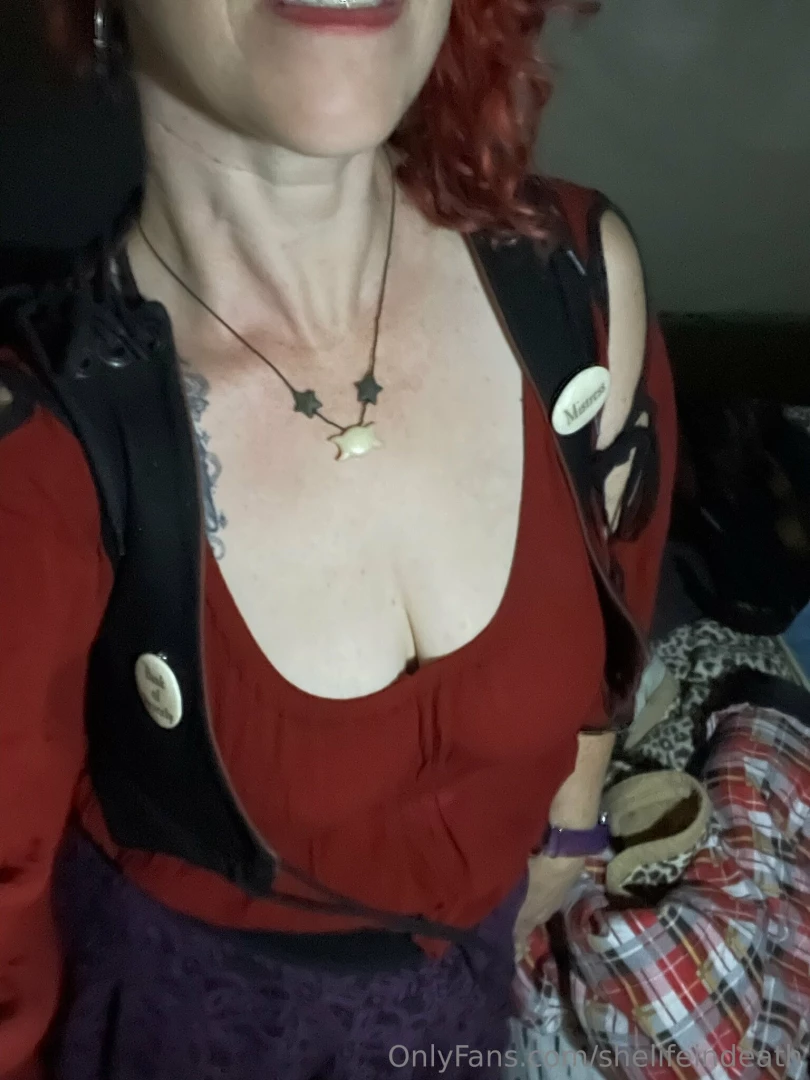 Red dress blue eyes 