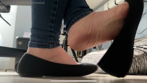 Sfw shoeplay you have the best view in the house under my desk in the