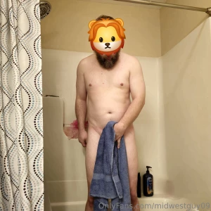 Nice refreshing shower after a 3-mile walk this morning