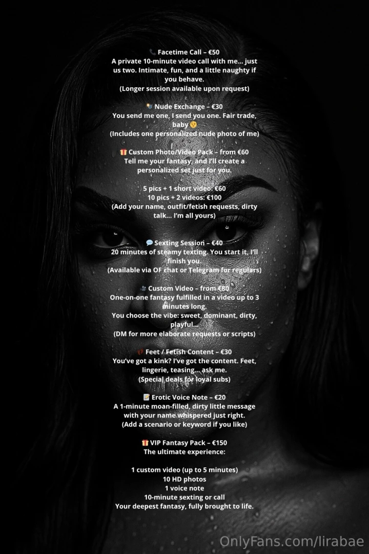 Here is a brand new menu 