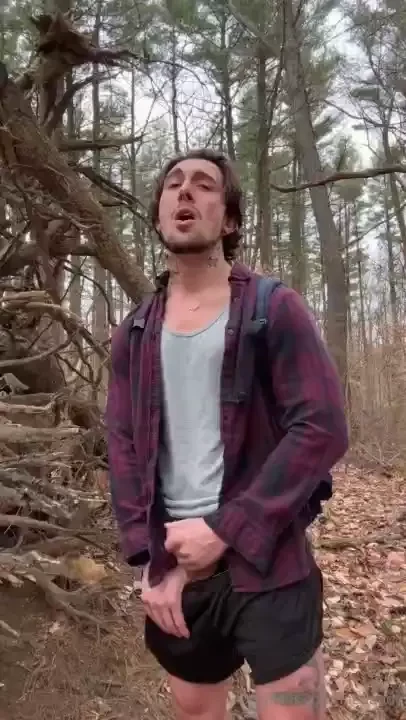 Somewhere on the side of a forest road ur face is buried in my fuzzy 
