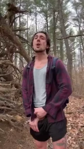 Somewhere on the side of a forest road ur face is buried in my fuzzy