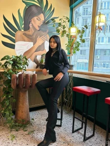 I love cafes for their cozy vibes the smell of fresh coffee soft