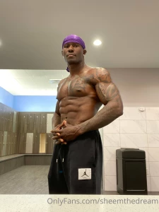 And a shot of me in the gym pumped up and ready for your call