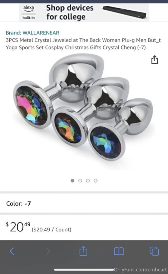 Who s buying me these pretty little plugs you ll be the first to see 