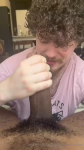 Couldn t get enough of this massive fat cock just look at me sucking