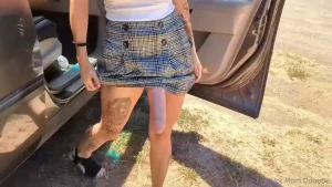 Pegging on country road a road trip turns into pegging on an old