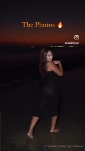 Wet sunset photoshoot