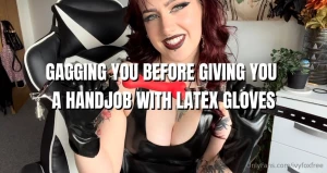 The latex feels so good around your cock
