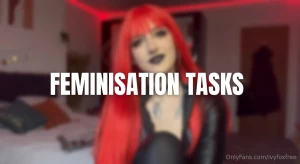 I have some sissy tasks for you