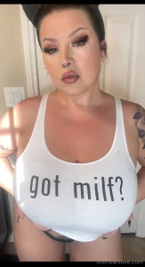 Slow motion big wet milf boobies sending video out now