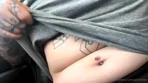 Just posted a public flashing video on my other page i m at a car