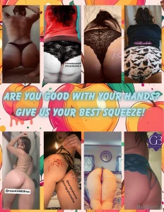 These horny hotties have the juiciest peaches ripe for the squeeze top part 1