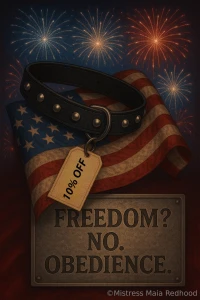 You re home it s the holidays freedom no obedience only for today 10
