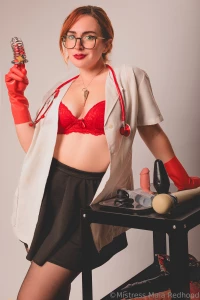 The doctor is in today we are going to treat your masturbation