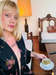 Slow mornings warm hands and eyes that want more tea is part of my