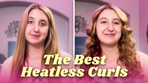 How i do my heatless curls showing you how i get flawless heatless
