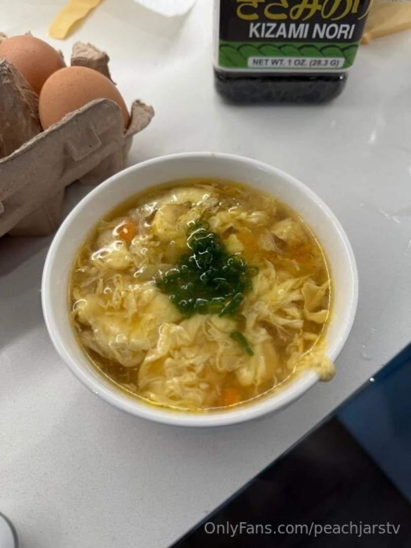 Really popped off with this egg drop soup 