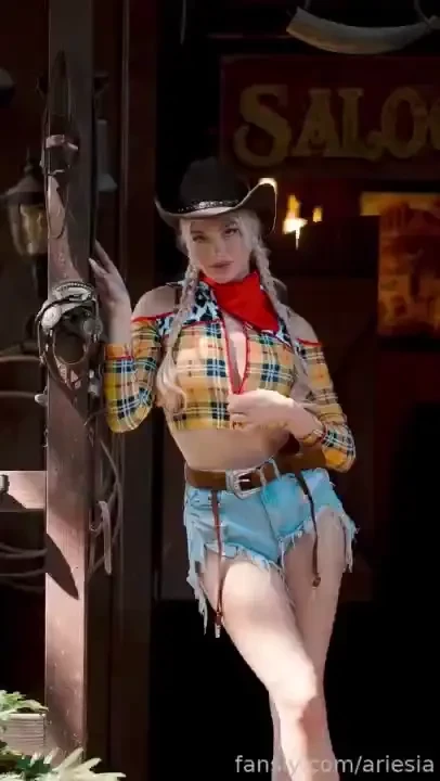 Bringing the heat to the wild west cowgirl rodeo tits braids 