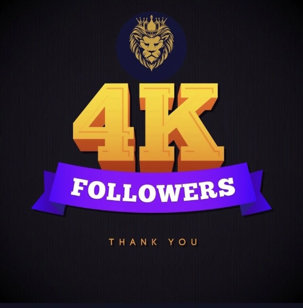 We have reached 4000 followers thanks to all for the support 