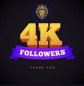 We have reached 4000 followers thanks to all for the support