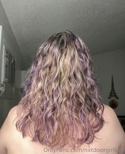 So got my hair highlighted blonde and purple