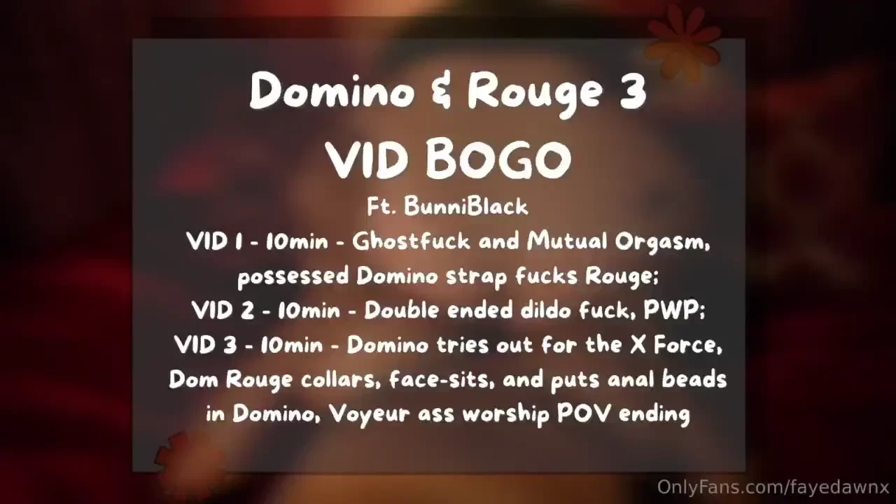 Reach out to me if you want this 3 video roguexdomino bundle 