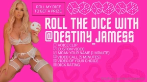Dice dice baby i really want you to play my game right now 15 a roll