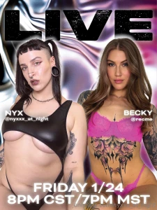 Going live this friday with the gorgeous recme will you be there
