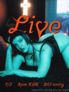 Going live wednesday 7 2 8 00 pm cst 10 entry