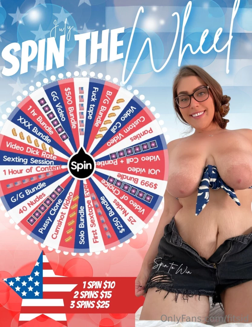 4th of july wheel this wheel is only spinable today discounted pricing 