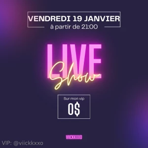 Free live show ce vendredi sur viickkxxo xxx its free