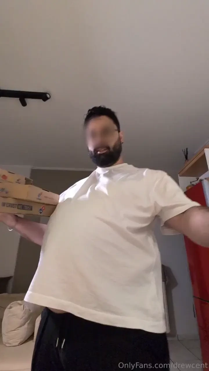 Big boys pose with the countless carbs they are about to consume then 