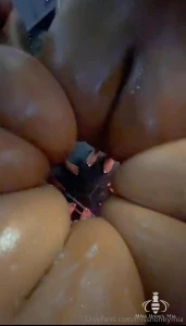 All-new video with four busty goddesses showering together naked 20